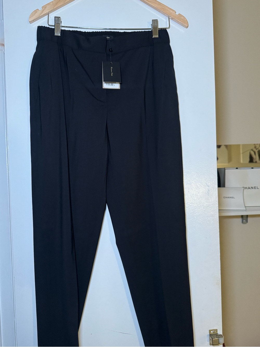 New Massimo Dutti Black Pants NWT Size US 8